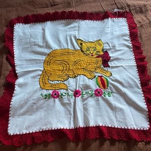 Vintage cat wall hanging